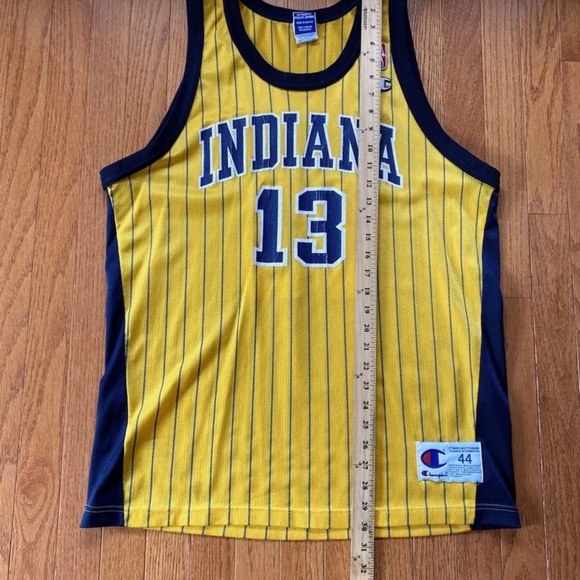Vintage Marc Jackson Indiana Pacers Gold Champion Jersey size 44 - Picture 7 of 8